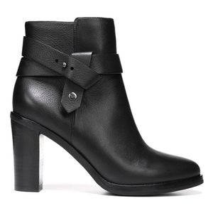 NEW Via Spiga Farrah Leather Ankle Boot Black 9